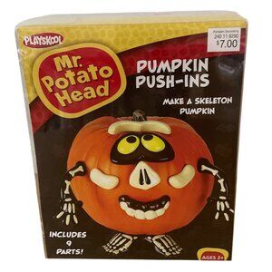Mr Potato Head Pumpkin Push-Ins Skeleton Decorating Kit 9 Pieces Halloween Decor